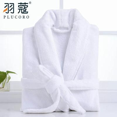 China New design high quality pile bathrobe hotel luxury cut plush bathrobe QUICK DRY for sale