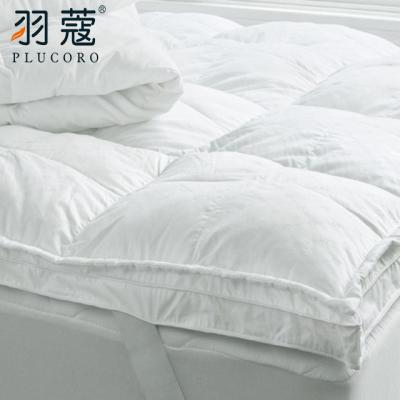 China Waterproof 2020 China Suppliers Soft Filling Goose Down Cheap Hotel Bed Mattress Topper For Hotel for sale