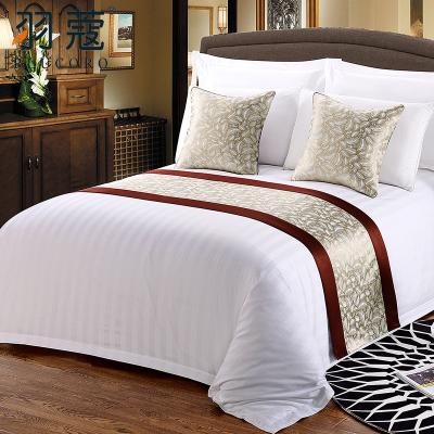 China Nondisposable Customized Size Design Queen Size Hotel Quilted Bed Runners For Hotel Match Cushion for sale