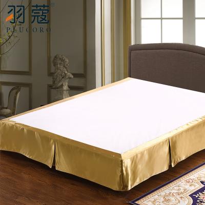 China Bedskirt Hotel King Nondisposable Colorful Decorative Polyester Fitted Bedskirt Cover for sale