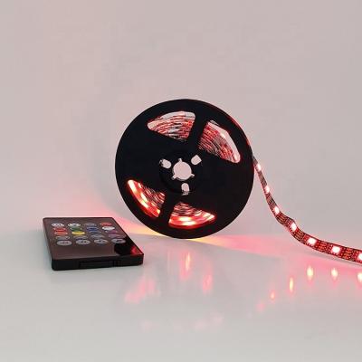 China Indoor TV USB 3M Grow Smart 5050 RGB Color Changing Spectrum Music Rhythm Dance Sound Activated LED Strip Lights With Remote for sale