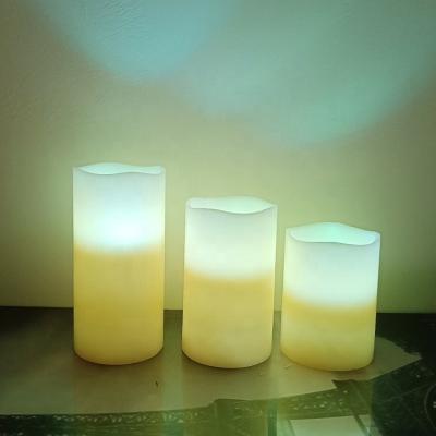 China Remote Control Electronic Artificial Decorative Color Battery Changing Wax LED Flameless Candle Light RGB Flameless for sale