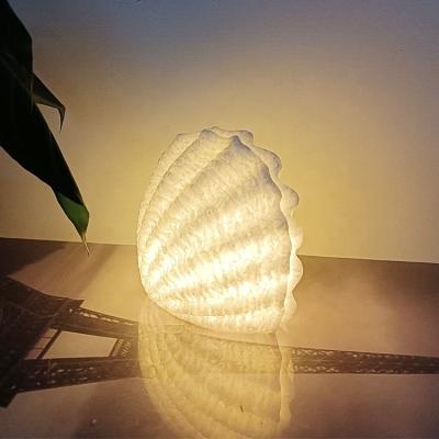 China Modern Home Decoration Room Decorative Battery Lighting Seashell LED Candle Lights For Decoration for sale