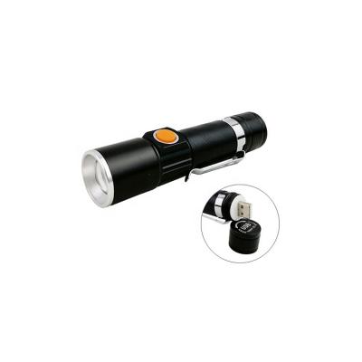 China Cheap Emergency Waterproof Hand LED Flashlight USB Rechargeable Torch Light for sale