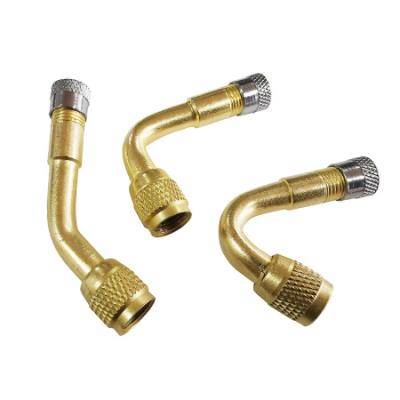 China 1 Pcs 45/90/135 Degree Angle Air Tire Brass Valve Stem With Extension Adapter For Car Truck Motorcycle Cycling 1 for sale