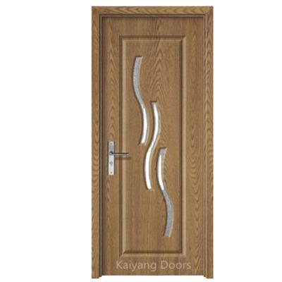 China High Quality Flush Interior PVC MDF Door Sound Insulation PVC Door Skin/Wood Veneer Door Skin Interior Door for sale