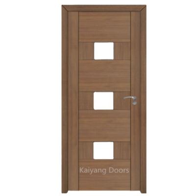 China Modern Ukraine Style Modern MDF Board PVC Glass Door For Room Interior Design for sale