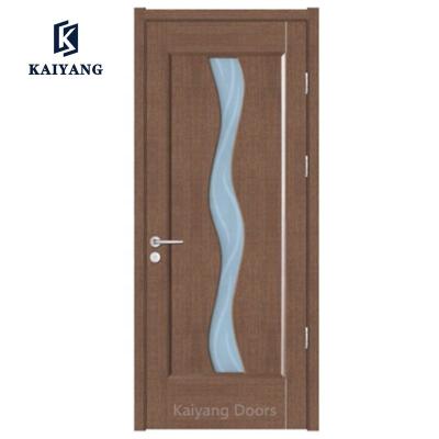 China Europe Latest Modern Style Interior Door MDF Panel Design Wood Door for sale