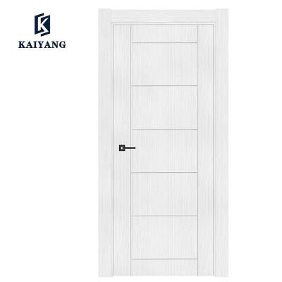 China New Modern PVC MDF Door Wood Carving Designs Interior Kitchen Door for sale