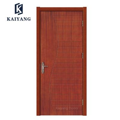 China Modern Modern High Quality Interior Solid Wood Door Finished Teak Wood Door Simple Design for sale