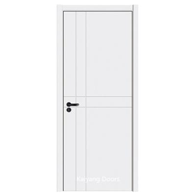 China Environmental friendly high quality cheap interior white paint solid wood bedroom door teak interior for sale