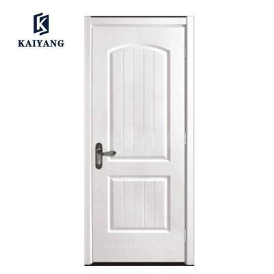 China Canada modern interior hollow core door white main texture or soft door 2 hdf molded panel door for sale