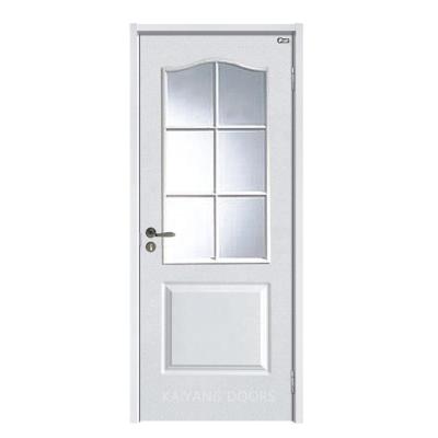 China Modern Glass Designs Interior PVC Doors Skin For Home House Bedroom Bathroom for sale