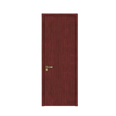 China Sound Insulation Factory Wholesale Solid Wood PVC Foam Board Interior Bathroom Doors Wooden Skin With Frame for sale