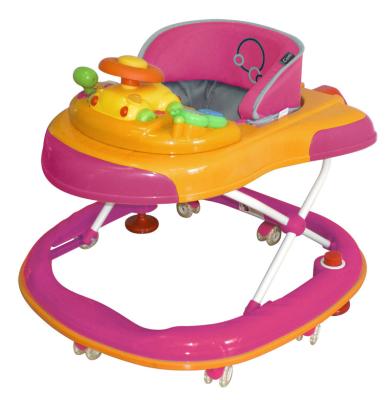 China Baby walker with bumper and crystal walker crystal tricycle baby wheel stopper wheels high quality kids tricycle with non-inflatable rubber wheel for sale