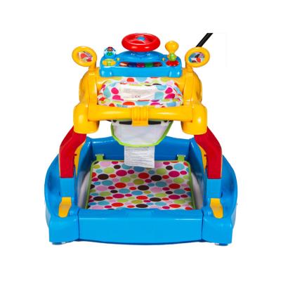 China Hot Sale Baby Walker Rocker Rocker Push Along Educational I/C Music Toy Tray 4 In 1 Multi Function 2 Colors Available Baby Walker And Active Table For Children for sale