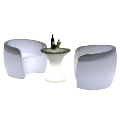 China Environmental Material Comfortable led luminous cool furniture light up plastic bar chair for sale