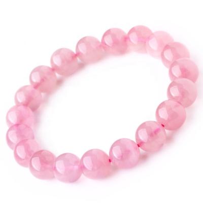 China Natural Crystal Bracelet Old Mineral Pink Crystal Bracelet For Girl Birthday gift natural stone pearl bracelet powder for sale