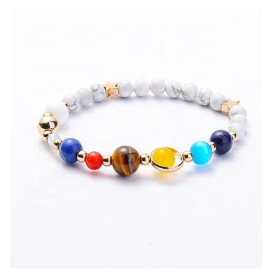 China 2019 Environmental Friendly Gemstone Design Bead Bracelet Jewelry 4mm Friendship Macrame Onyx Bead Stretch Bracelet for sale