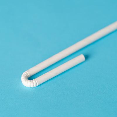 China Recyclable Juice Box Milk Bag Carton Packaging Factory Paper Stick On Paper U Bendable Eco Friendly Straw for sale