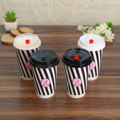 China Food Grade Disposable Customized Wholesale Cheap Disposable Paper Tea Cup 16oz Paper Cup for sale