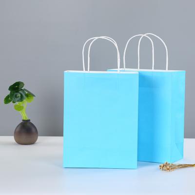 China Wholesale Disposable Shopping Wedding Gift Mini Kraft Paper Packaging Bag For Food Caterer for sale