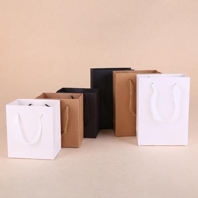 China China factory price disposable high quality black recyclable custom printed paper bag for food for sale