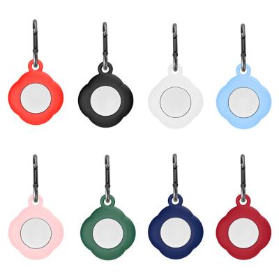 China Lianmi Anti-drop Soft Silicone Protective Shell With Key Chain Holder Case For Apple Airtag Locator Tracker for sale