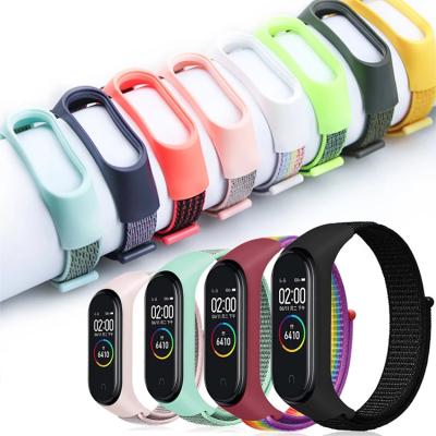 China Realease Replcement New Quick Release 36 Colors Lianmi Watch Band MI Band 5 Nylon Strap For MI Band 6 5 4 3 for sale