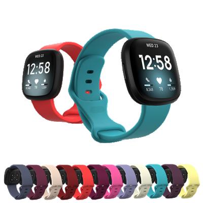 China Quick Realease Replcement Watch Band Lianmi Amazone Silicone Hot Selling Band For Fitbit Sense Silicone Watch Band Fashion Sports Strap For Fitbit Versa 3 2 for sale