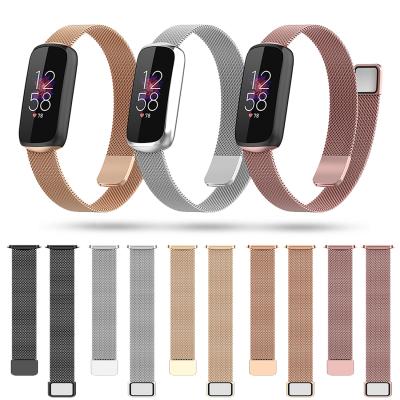 China Realease Replcement Quick Hot Selling Watch Band Wrist Strap For Fitbit Luxe Metal Watch Band For Fitbit Stainless Steel Luxe Strap Adjustable Buckle Watch Belt for sale