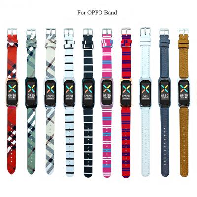 China Quick Realease Replcement Watch Band Lianmi Replacement Leather Bands For OPPO Band Oppoband Wristband Smart Watch Strap for sale