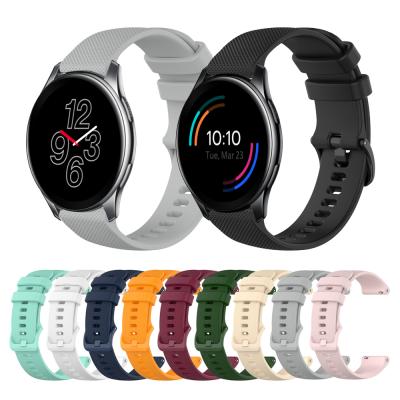 China Realease Replcement Quick Release Watch Band Lianmi Silicone Strap For Oneplus OnePlus Watch Band Strap 20mm Texture Watch Band Straps for sale