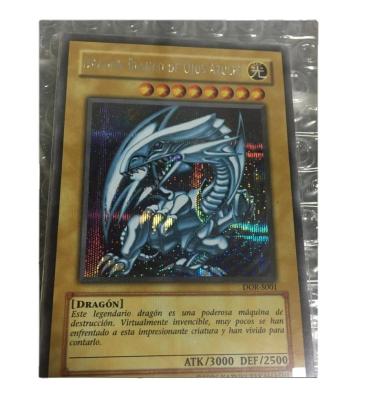 China DDS-001 LOB-001 1st Series Paper Blue Eyes YuGiOh SER Dragon DIY Card Kids Gift Collection White Card for sale