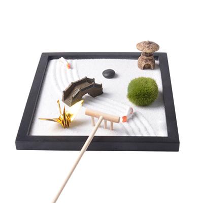 China Asian Zen sand table ornaments DIY resin crafts desktop landscape decoration simulation micro sand table for sale