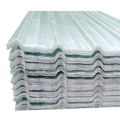 China Clear Hotel FRP Sheet / Fiberglass Corrugated Roofing Panels Stable Quality for sale