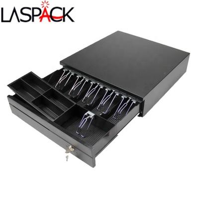 China 6bill 4coin metal POS mini manual push open cash register drawer lock box safe 405 RJ11 for sale