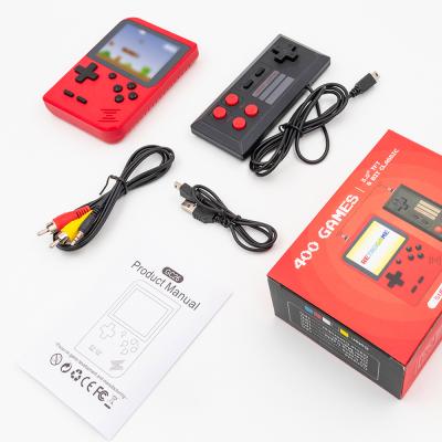 China 400 in 1 Dropshipping Retro Classic Game Box Game Two Player Machine With Remote Handheld Game Player Console 4.5 Inch*3 Inch*0.8 Inch for sale