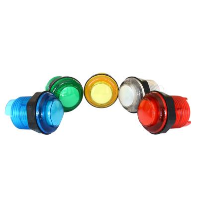 China Plastic / Metal Switch 28mm Arcade Button Miniature Light Push Button Led for sale