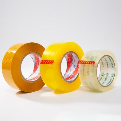 China Custom design strong adhesive logo bopp glue clear cardboard box sealing packing tape for sale