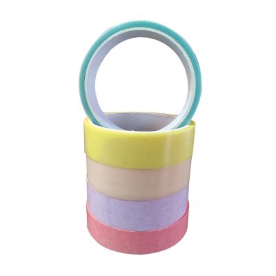 China Factory Wholesale Anti-Static Bopp High Quality Ball Sticky Tape, Customized Macaron Color Ball Sticky Tape for sale