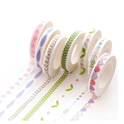 China Waterproof Printed Washi Tape Adhesive Sticker, Customized Printed Washi Tape For Scrapbooking for sale