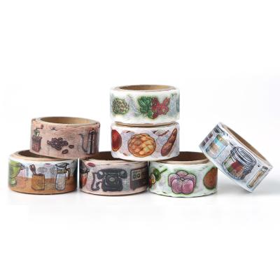 China Waterproof Custom Printed Colorful Washi Tape, Yongsheng Retro Washi Tape Manufacturer for sale