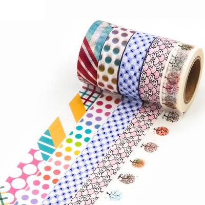 China Manufacturer High Quality Waterproof Custom Washi Tape Printing, Colorful Printed Adhesive Tape Washi Tape for sale