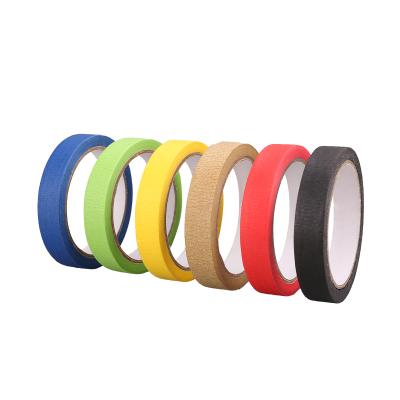 China Temperature Resistant Soft Textured Paper Tape Car Adhesive Heat Resistant Masking for sale