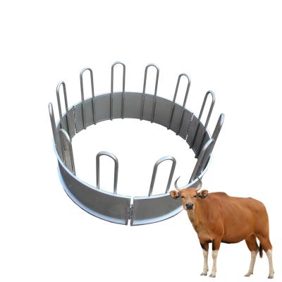 China Wholesale 2022 Farms Easy Install And New Portable Round Galvanized Cattle Horse Cattle Bale Hay Feeder For Sale (XMR) for sale