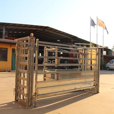 China New Designed Easily Collected Hot Dipped Galvanized Horse Cattle Clamp Chute for sale