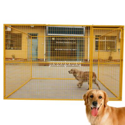 China Large Size Outdoor Used Carrier And Breathable Cheap Price Metal Steel Wire Dog Cage Kennel Running (XMR) for sale