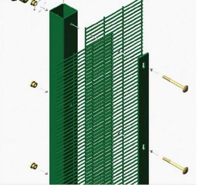 China Easily Assembled South Africa Coated Galvanized Heavy Duty Security Curved Anti Climb Jail 358 Barrier Panel Jail Fence for sale