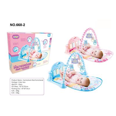 China 2020 Musical Toy Top Selling Rhyme Baby Toys Activity Gym Musical Mat with Piano for sale